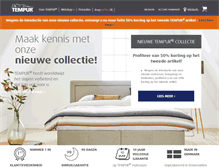 Tablet Screenshot of nl.tempur.com